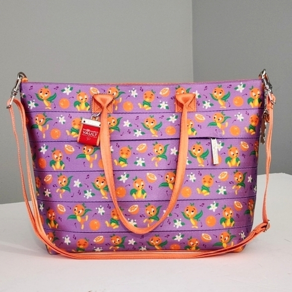 Harveys Handbags - HARVEYS SEATBELT WALT DISNEY WORLD 50th ANNIVERSARY ORANGE BIRD STREAMLINE TOTE